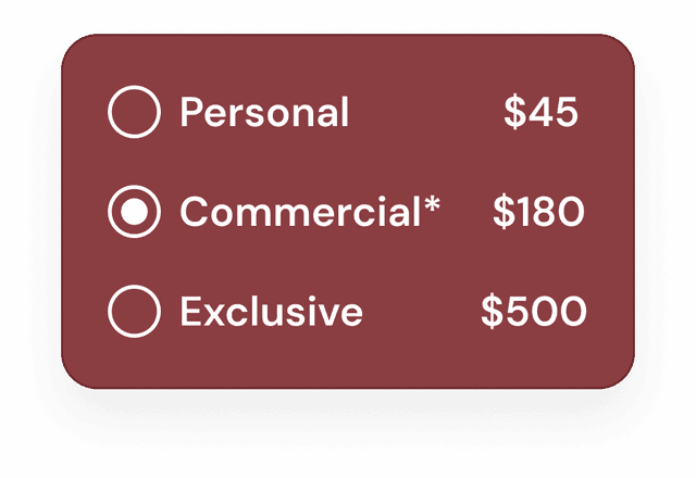 License Types interface